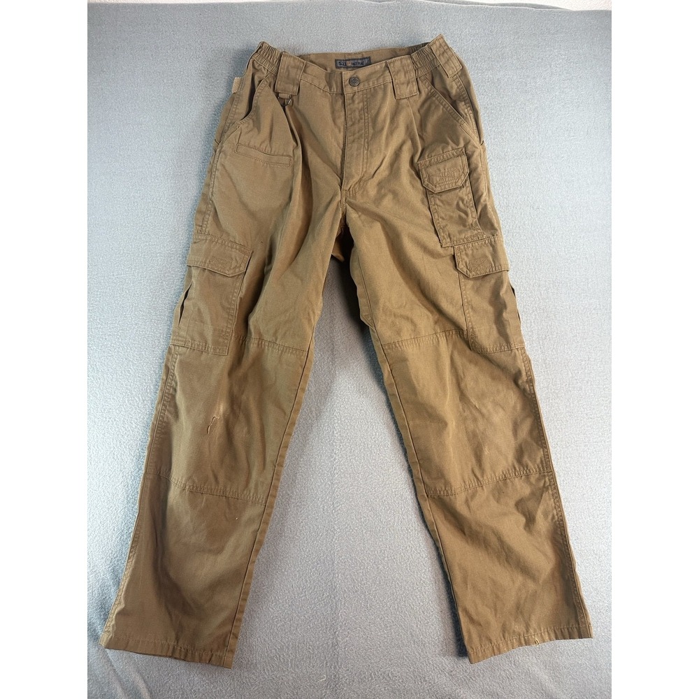 5.11 Tactical Series Cargo Pants Mens 30x30 Brown Relaxed Fit Canvas Workwear